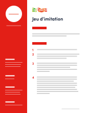 **Jeu d’imitation** Ergonomie