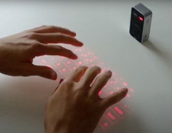 Optical keyboard An optical keyboard. Source: youtube.com/c/MSTechCentral