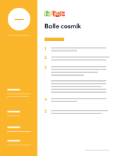 **Balle Cosmik** Vitesse