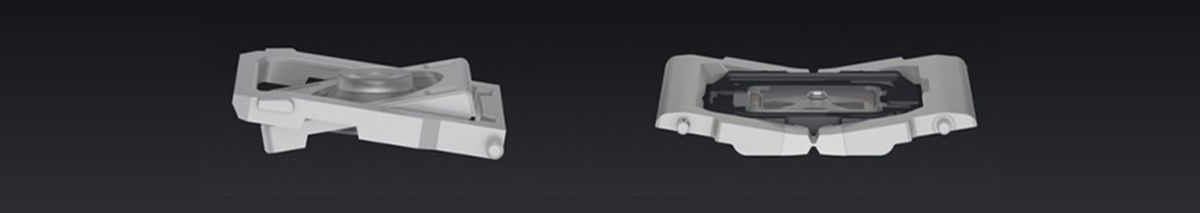 Le mécanisme à ciseaux (à gauche) et le désuet mécanisme papillon (à droite) d’Apple. Source : images.macrumors.com