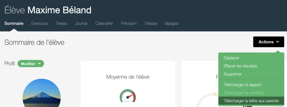 Télécharger la lettre aux parents pour un élève