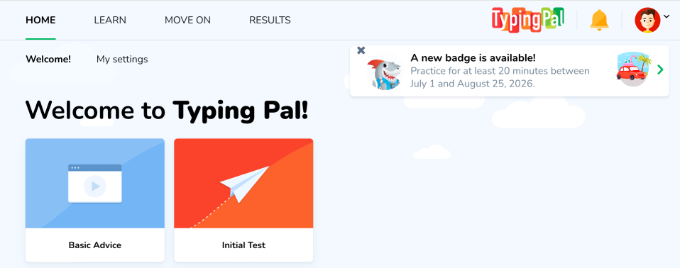 New limited edition badge notification on the homepage