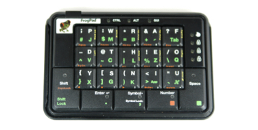 Clavier FrogPad pour gaucher Clavier FrogPad pour gaucher. Source : wikipedia.org